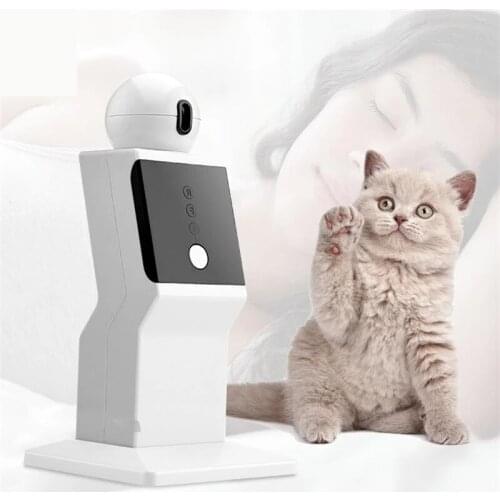 Electric Laser Cat Toy Robot Teasing Cats Toys Automatic for Kitten Play Game Pet Quiet Random Mode Wave Point Funny Crazy Toys
