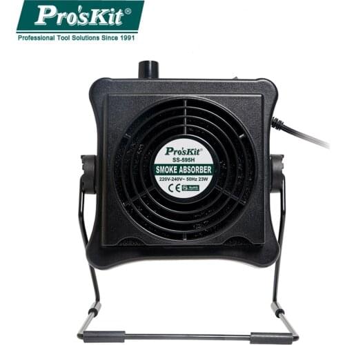 Proskit Electricity Soldering Iron Welding Smoking Instrument Tools 220V 23W Smoke Absorber Fume Extractor Air Filter Smoke Fan