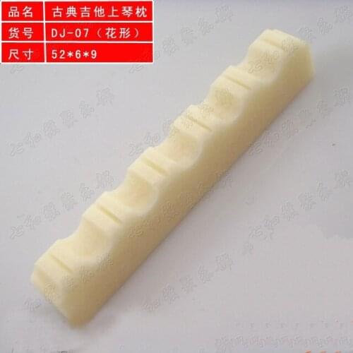 Bone Classic Guitar 6 String Slotted Nut Flower shape (52 x 6 x 9mm) (GDQZSSD6516526)
