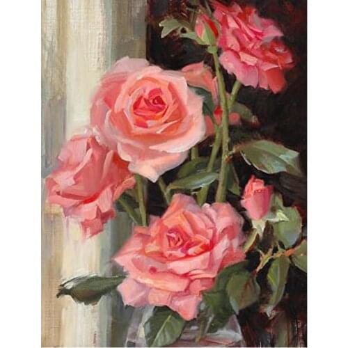 Diamond Art Flowers 5D Diamond Mosaic Embroidery Kit Diamond Paiting Full Drill