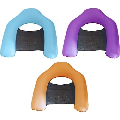 PVC Inflatable Water Hammock Float Chair Loungers Foldable Pool Floating Hammock Pool Party Water Toy Relaxing Chair Mat