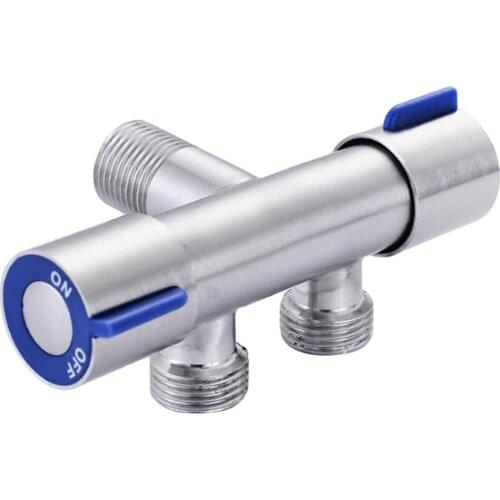 Faucet Diverter Bathroom Double Handle Dual Control Nozzle Convenient Installation Adjust Water Pressure Supplies