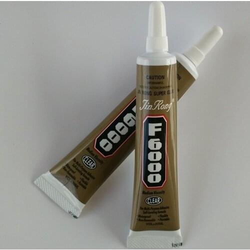 New F6000 6pcs 30ml transparent glue E6000 upgrade phone touch frame show flat screen glue point drill adhesive