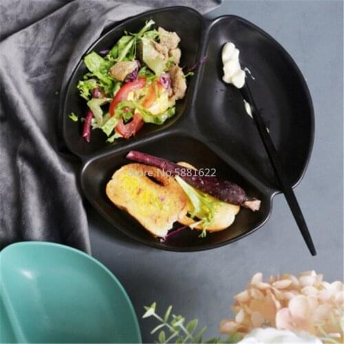 Solid Nordic Ceramic Plate Brief Matte Porcelain Breakfaset Dinner Plate Snack Dishes Plate Household Salad Dessert Cake Tray