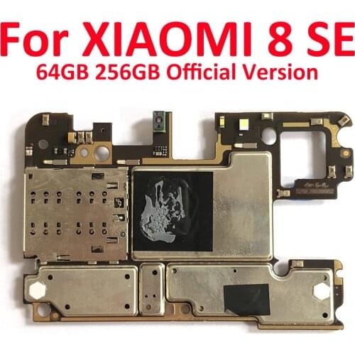 Official Version 6G+64G 6G+128G 8G+256G 100% Unlocked Original Logic Board Mainboard Full Working For Xiaomi 8 SE Motherboard