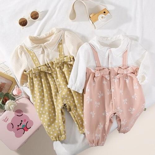 Baby autumn 2021 New baby jumpsuit baby girls romper newborn clothes