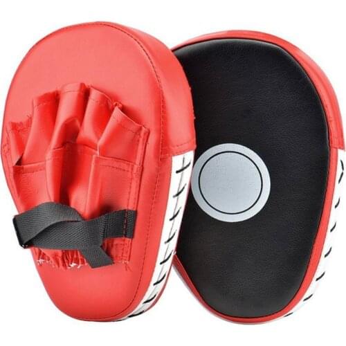 1 Pair Boxing Focus Punching Pad Hand Target Training Fight Faux Leather Gloves Unisex Boxing Kickboxing Martial Art Practicing
