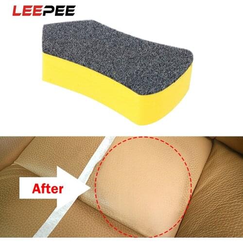 LEEPEE Car Nano Cleaning Brush For Car Leather Seat Auto Care Detailing Tool Felt Washing Tool Polishing Interior Cleaning Brush