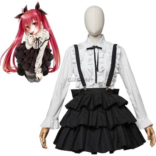 DATE A LIVE Itsuka Kotori School Uniform Shirt Skirt Outfit Anime Cosplay Costumes