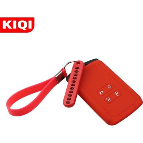 Silicone Car Key Cover Case Key Chain Phone Number Card for Renault Koleos Kadjar Samsung QM5 QM6 Remote Key Holder Protector