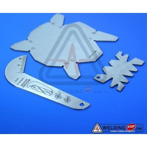 Drill Bits Angle Gauge 3pcs Set Dirll Sharpener Tools S/S Inspection Angle Gage