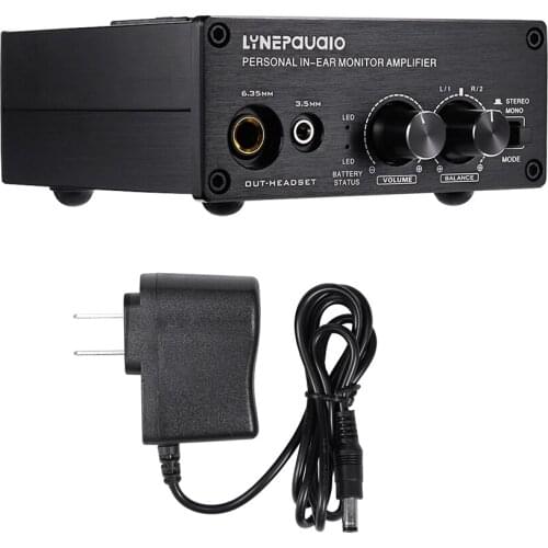 Mono/ Stereo Headphones Amplifier Amp with Dual XLR Inputs 3.5mm & 6.35mm Headphone Jacks Volume Control for Outdoor Performance