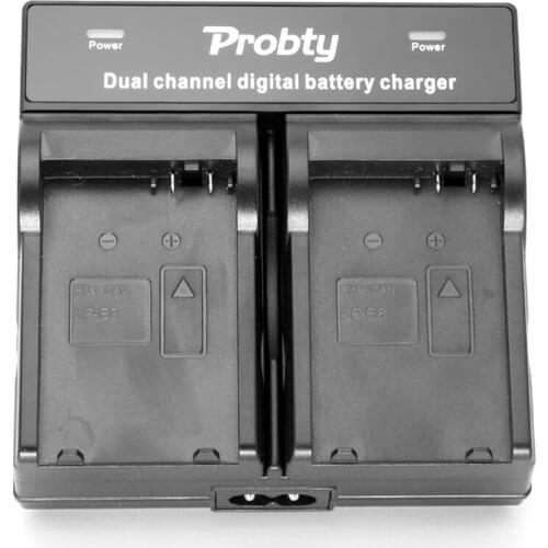 PROBTY LP-E8 LP E8 LPE8 Battery Dual Charger For Canon EOS 550D 600D 650D 700D kiss X4 X5 X6i X7i Rebel T2i T3i T4i T5i