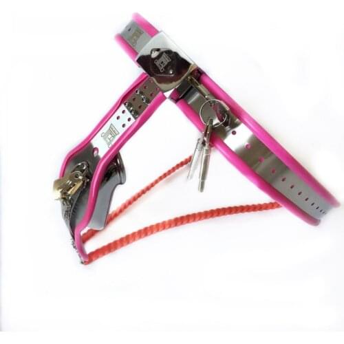 Female&Male Dual Purpose Steel Chastity Belt Device Remotable Cock Lock Cage Sex Toys for Couple Adult Games Chastity Device