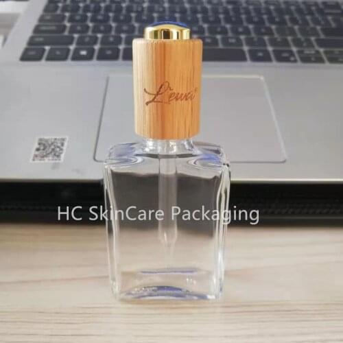 200pcs 30ml Color Square Glass Container Dropper Bottle Empty Cosmetic Packaging Vials Essential Oil Bottles Perfume Bottles
