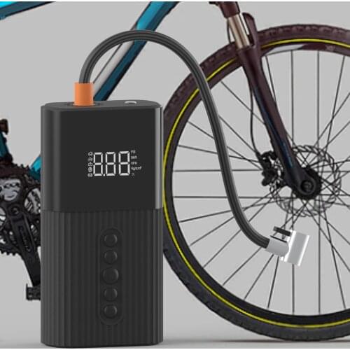 【2021 New】Electric Digital Tyre Pump With 2000 MAh Battery 100 Psi Bicycle Air Pump Compressor With LCD Screen Car Accessories