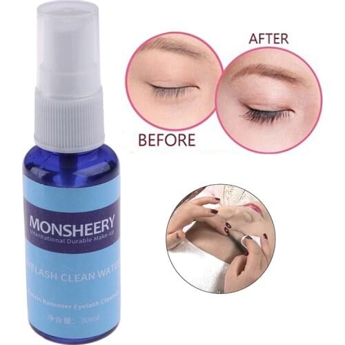 30ml/bottle Eyelash Cleaner Primer Grafting For False Eyelash Extension Lashes Before Cleaning Spray Planting Eyelash Cleanser