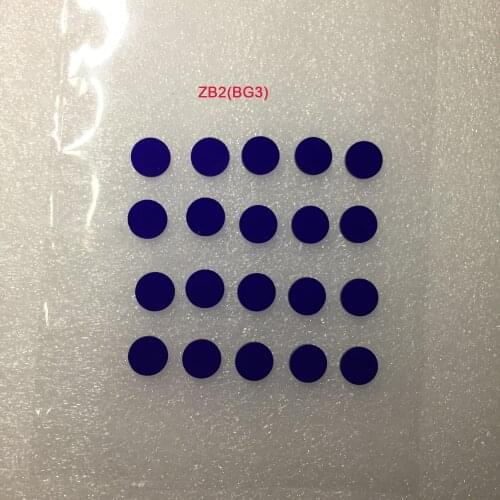380Nm Purple Glass Mirror Filter Zb2 Bg3 Diameter 10*1.5Mm Ultraviolet and Infrared Dual Bandpass