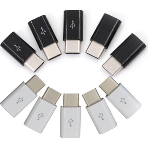 5pcs/lot USB 3.1 Type-C Male Connector To Micro USB 2.0 5Pin Female Data Adapter Converter USB Type C Adapter