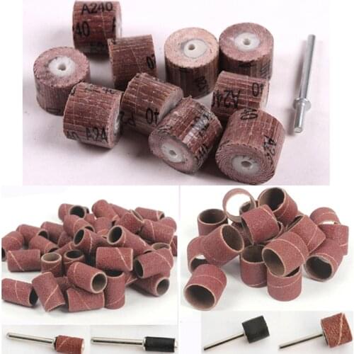 70pcs sandpaper grinding wheel Sanding Drums Bands Sleeves Wood Carving Abrasive Tools Dremel Rotary Tool polishing woodworking