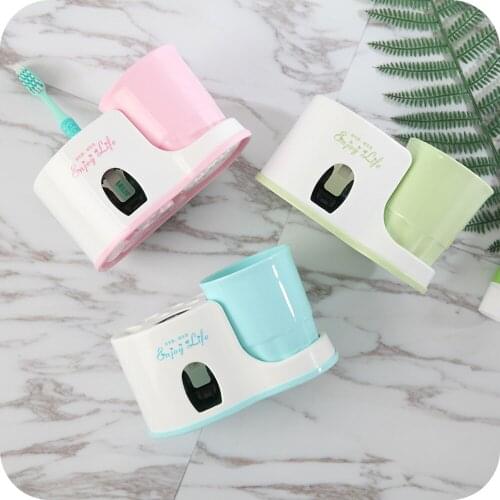 Automatic Toothpaste Dispenser Hand Free Toothpaste Squeezer Wall Mounted Toothpaste Holder Toothpaste Suqeezing Tools