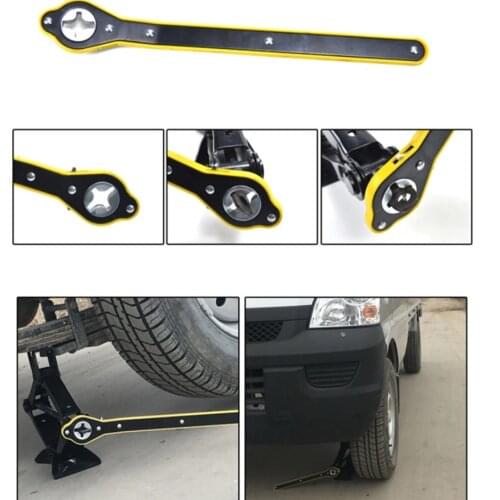 Car Labor-saving Jack Ratchet Lug Wrench Handle Scissor Wheel Jack Garage Tire Disassembly Labor-saving Wrench For Motorcycle