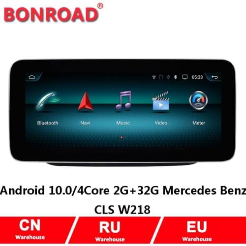 Bonroad Car Video Dvd Player for Mercedes Benz CLS Class W218 350 2011-2018 Multimedia Android 10 GPS Navigation BT Wifi Carplay
