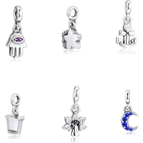 Me Collection My Hamsa Hand Star Anchor Crown Nature Dangle Fits Me Collection Bracelts Sterling Silver Jewelry