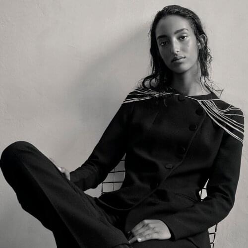 ZA Hyperbole Long Crystal Bling Bling Tassel Choker Necklace Women Trendy Rhinestone Layered Necklace Fashion Jewelry Gifts