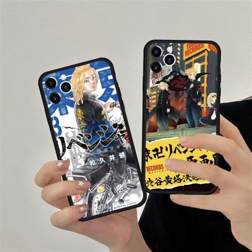 Tokyo Revengers Phone Case For iPhone 11 Pro Max 12 XR X XS 8 7 6 Plus SE20 Japan Anime Pattern Hard Silicone Cover Matte Fundas