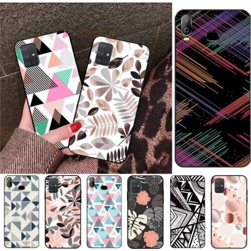 Geometric Figures Triangles Lines Phone Case For Samsung Galaxy A21S A01 A11 A31 A81 A10 A20E A30 A40 A50 A70 A80 A71 A51
