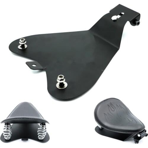 Black Metal Solo Seat Baseplate For Harley Honda Suzuki Yamaha Kawasaki Sportster Bobber Chopper Standard XLH8 Motorcycle Custom