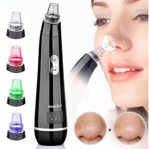 Electric Suction Blackhead Remover Vacuum Face Cleaner Acne Pimple Remover Tool Skin Beauty Care Pore Cleanser USB Rechargeable