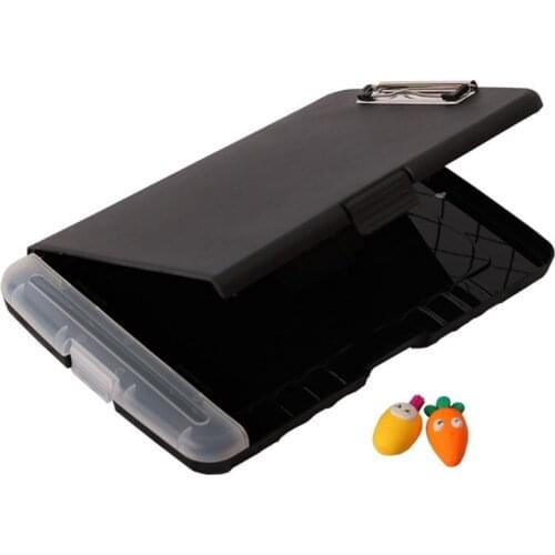 R9UA Classic Multifunctional File Folder Organizer Plastic Clipboard Box Case Pen Holder Stationery Office Supplies