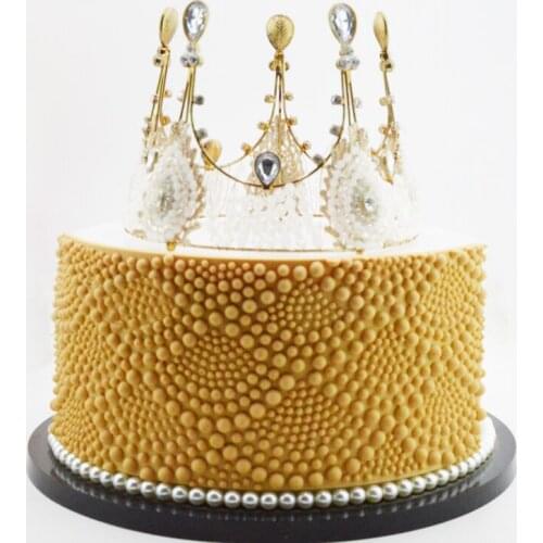 Newest Big and Small pearl curved fondant cake decoration silicone mold wedding cake decoration silicone mold DIY Baking tools