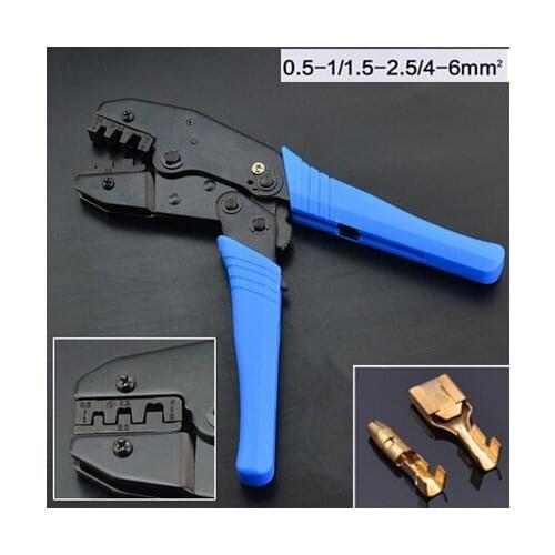 Pin terminal Crimping Tool High-Carbon Steel Crimping Plier 0.5-1/1.5-2.5/4-6mm Square Crimpe For Dupont