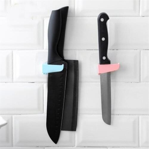 Home Free Punch Wall Hanging Knife Holder Inserting Knife Shelf Storage Rack Phone Holder Knife Kitchen Accessories Organizer