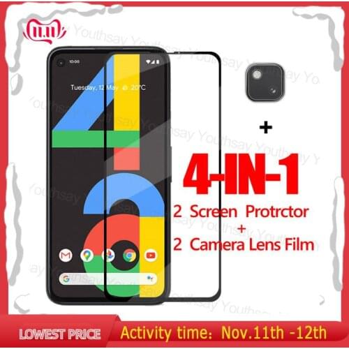 Full Glue Glass For Google Pixel 4A Screen Protector Tempered Glass For Pixel 4A Protective Phone Film For Google Pixel 4A 9H