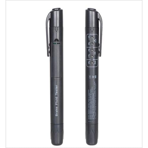 Brake Fluid Tester Pen, Hydraulic Fluid/Liquid/Oil Moisture Analyzer with 3 LED Indicators, Auto Brake Diagnostic Testing Tool