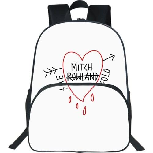H Styles Cartoon School Bags Men Travel Bagpack Kawaii Women Backpack Children Bookbag Boy Girl Bag Fine Line Knapsack Mochila