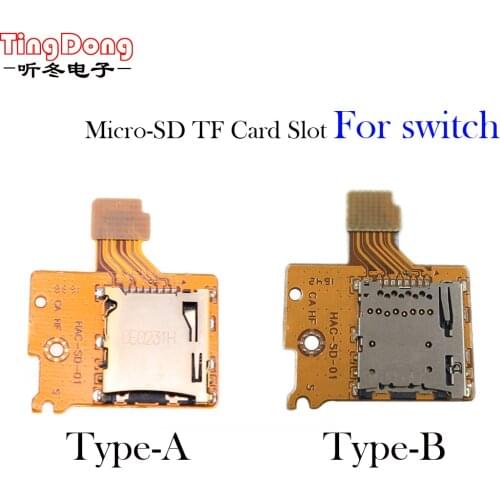 TingDong Micro SD Card Slot Socket TF Card Reader Board Repair Replacement for Nintendo Switch Game Console