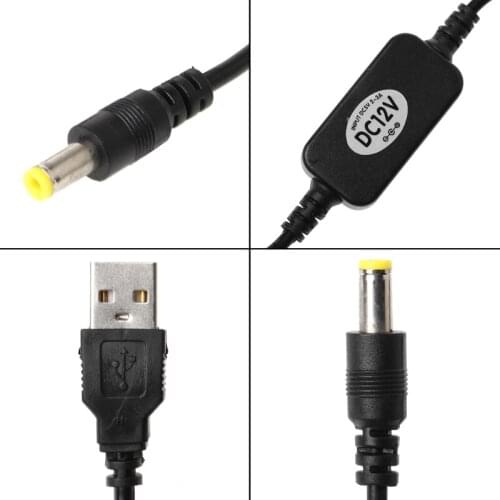 M5TD USB 5V To DC 12V 5.5x2.1mm Step Up Cable Power Boost Line For Router LED Strip