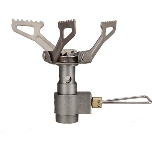 Camping Stove Outdoor Titanium Alloy Ultra-Light 2700W Portable Integrated Camping Picnic Stove for 1-2 People