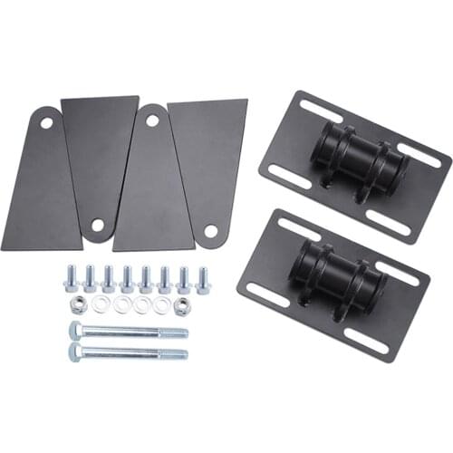 Universal Adjustable Car Engine Mount Bracket Mount Adapter Plates Swap with Bolts