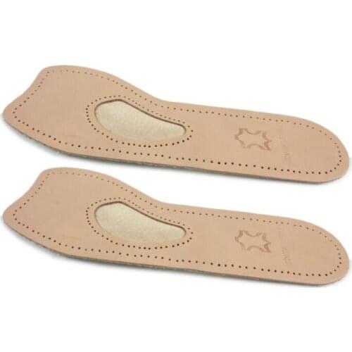 Seven-point pad Cowhide high heel pad Fish mouth shoes sandals female summer slip ladies thicker insoles