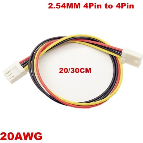 1Pcs 20/30CM ITX FDD Floppy 4Pin Female 2.54mm to 4Pin Female Dual 4Pin small 4pin Converter power supply Leads Cable Cord 20AWG