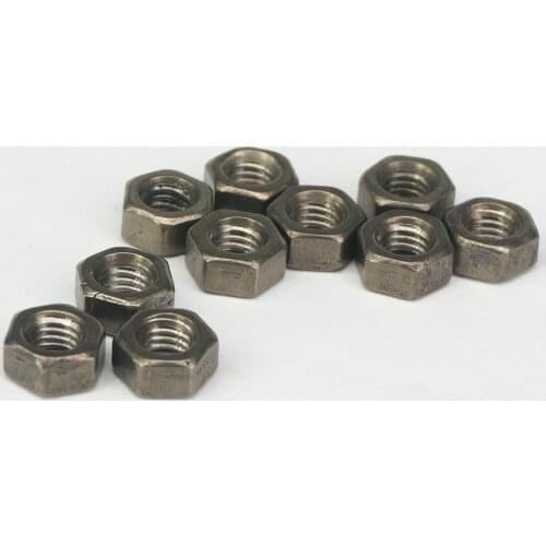LOT 10 M3/4/5/6/8/10/12/14/16/18/20 TA2 GR2 Ti Titanium Hex Head Screw Nuts