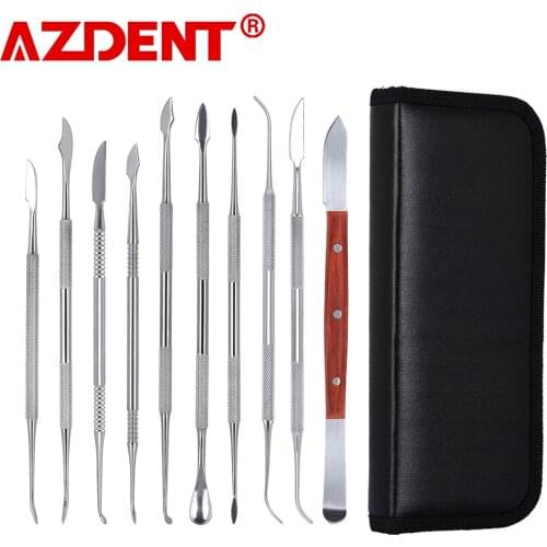 1set Stainless Steel Dental Sculpture Instrument Dressing Knife Wax