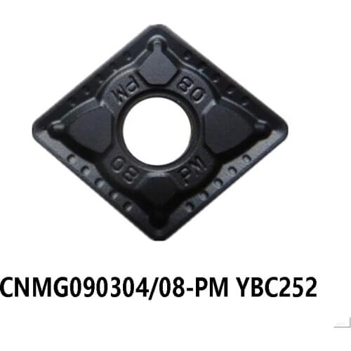 100% Original CNMG090304-PM CNMG090308-PM YBC252 Carbide Inserts for Steel CNMG 090304 090308 Turning Tools CNC Lathe Cutter