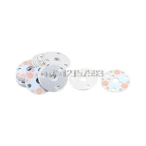 20Pcs Aluminum Base Plate DIY PCB 31mm Dia for 3 x 1W 3W 5W LEDs in Series